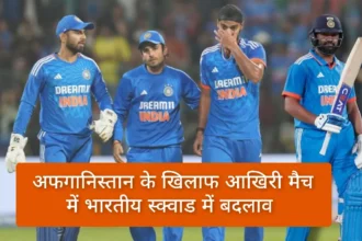 India vs Afghanistan 3rd T20 Match